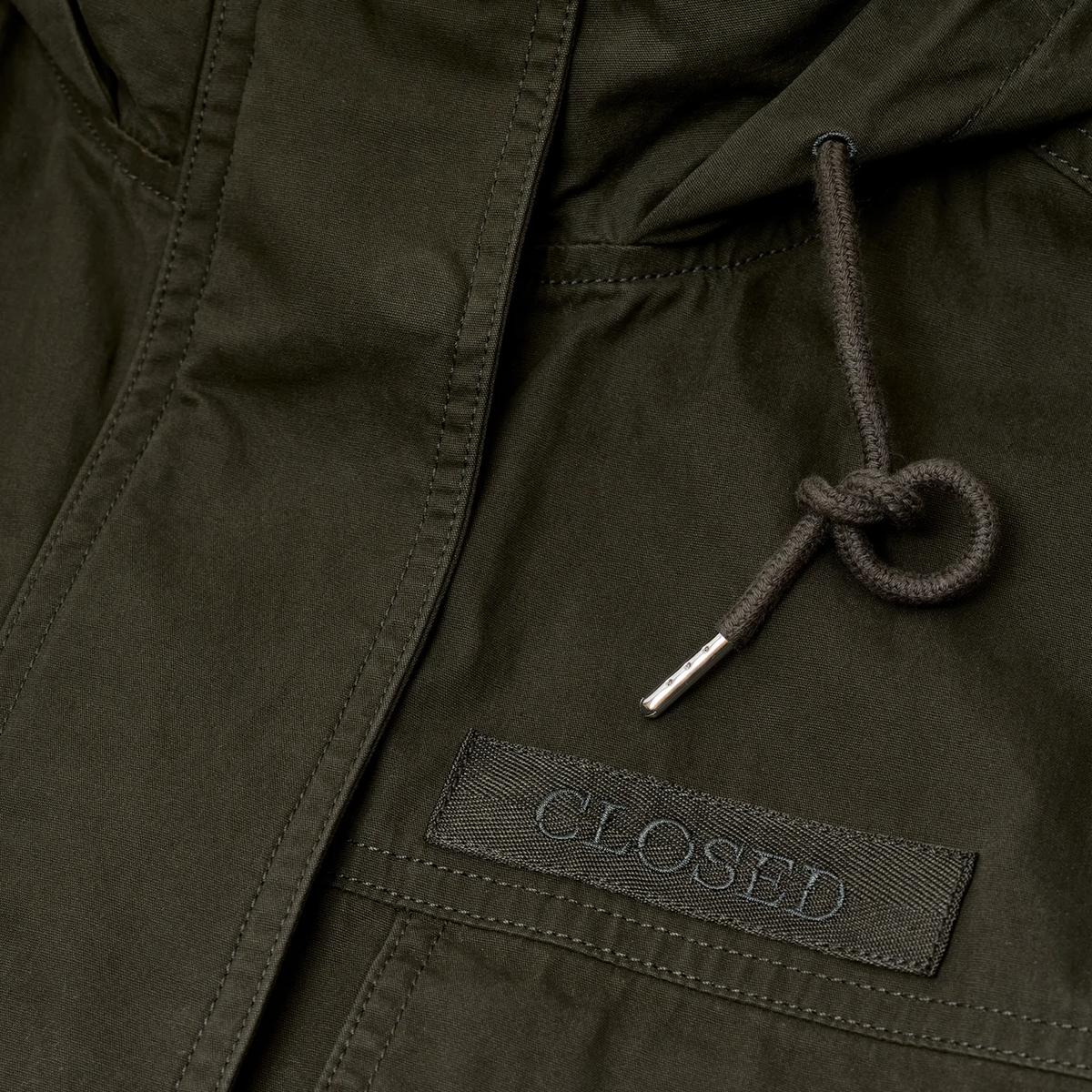 CLOSED Parka aus Baumwolle - Dusty Olive