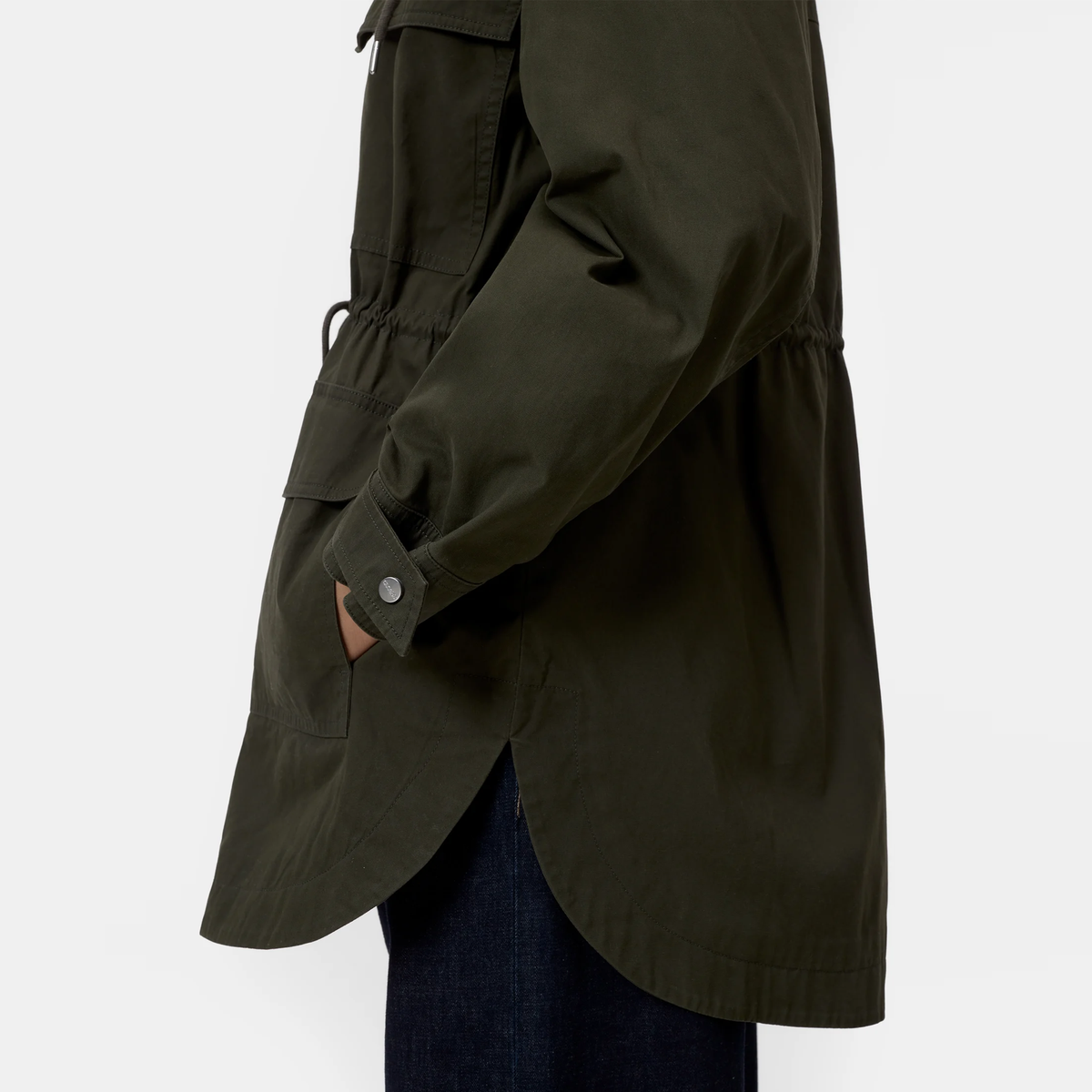 CLOSED Parka aus Baumwolle - Dusty Olive