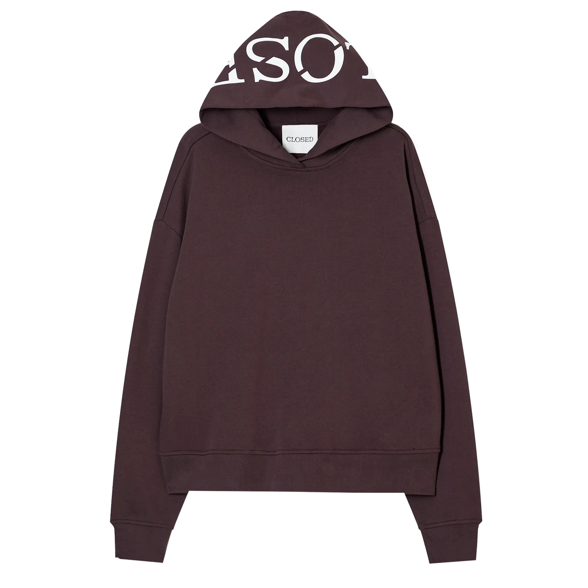CLOSED Hoodie aus Bio-Baumwolle- Mahagony Brown
