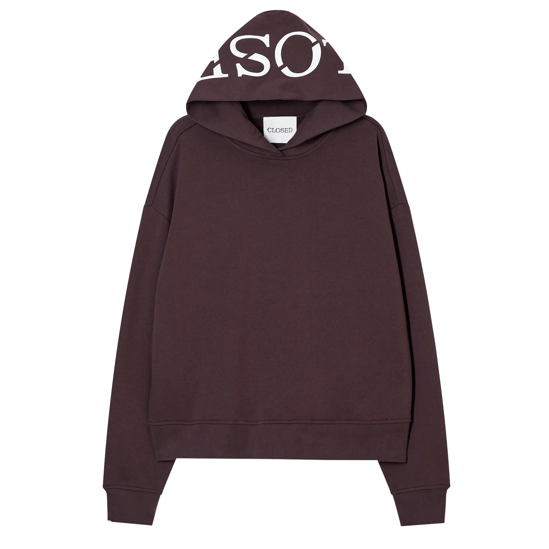 CLOSED Hoodie aus Bio-Baumwolle- Mahagony Brown