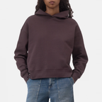 CLOSED Hoodie aus Bio-Baumwolle- Mahagony Brown