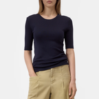 CLOSED T-Shirt mit Modal - Dark Navy