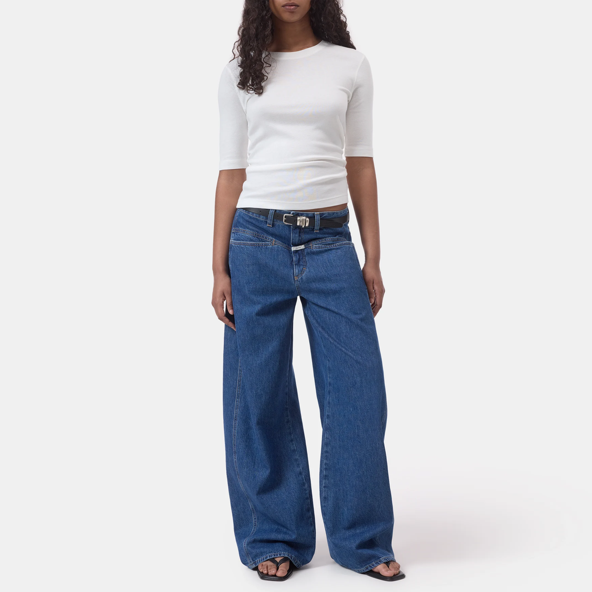 CLOSED T-Shirt mit Modal - Ivory