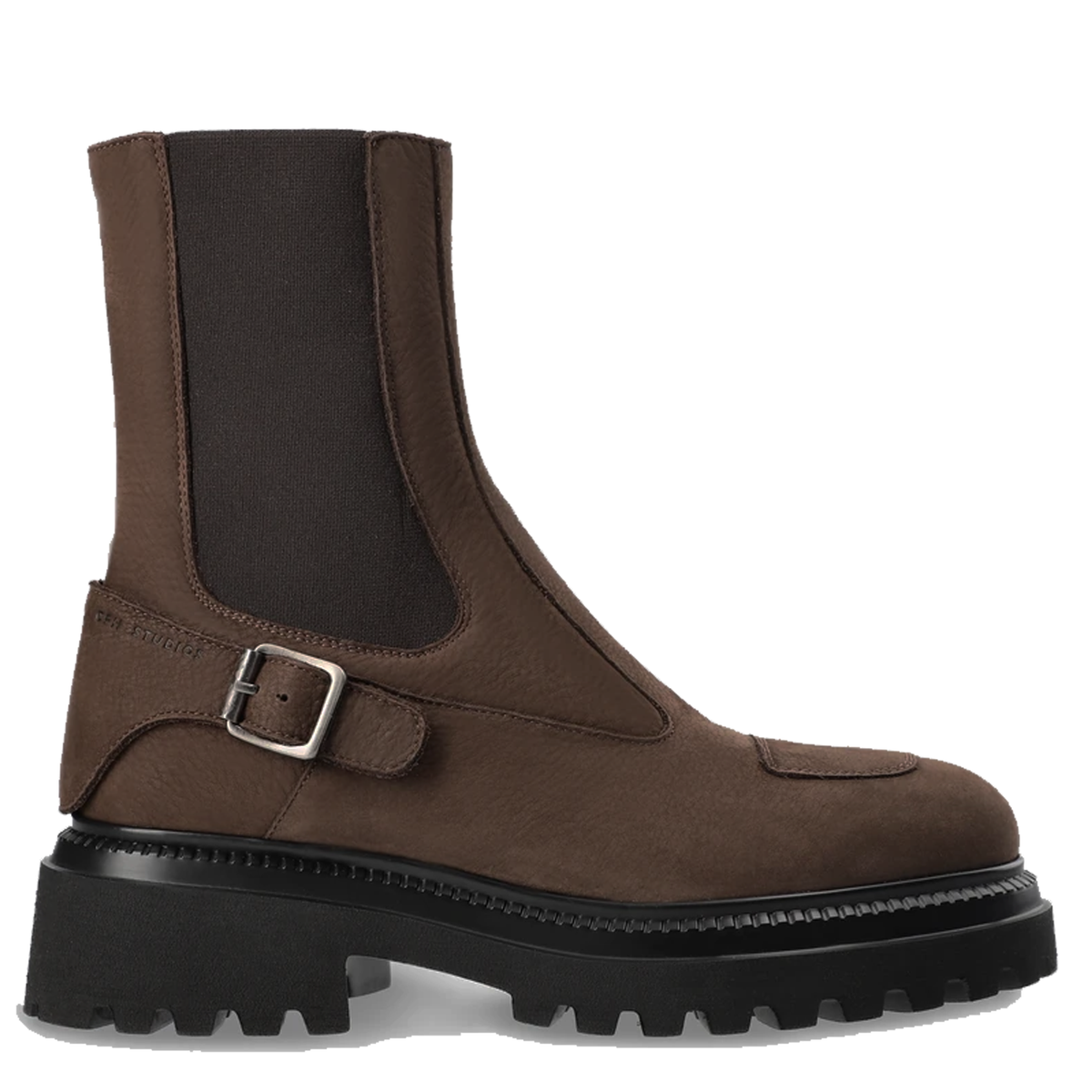 COPENHAGEN Boots aus Leder - Nabuc Chocolate
