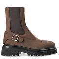 COPENHAGEN Boots aus Leder - Nabuc Chocolate