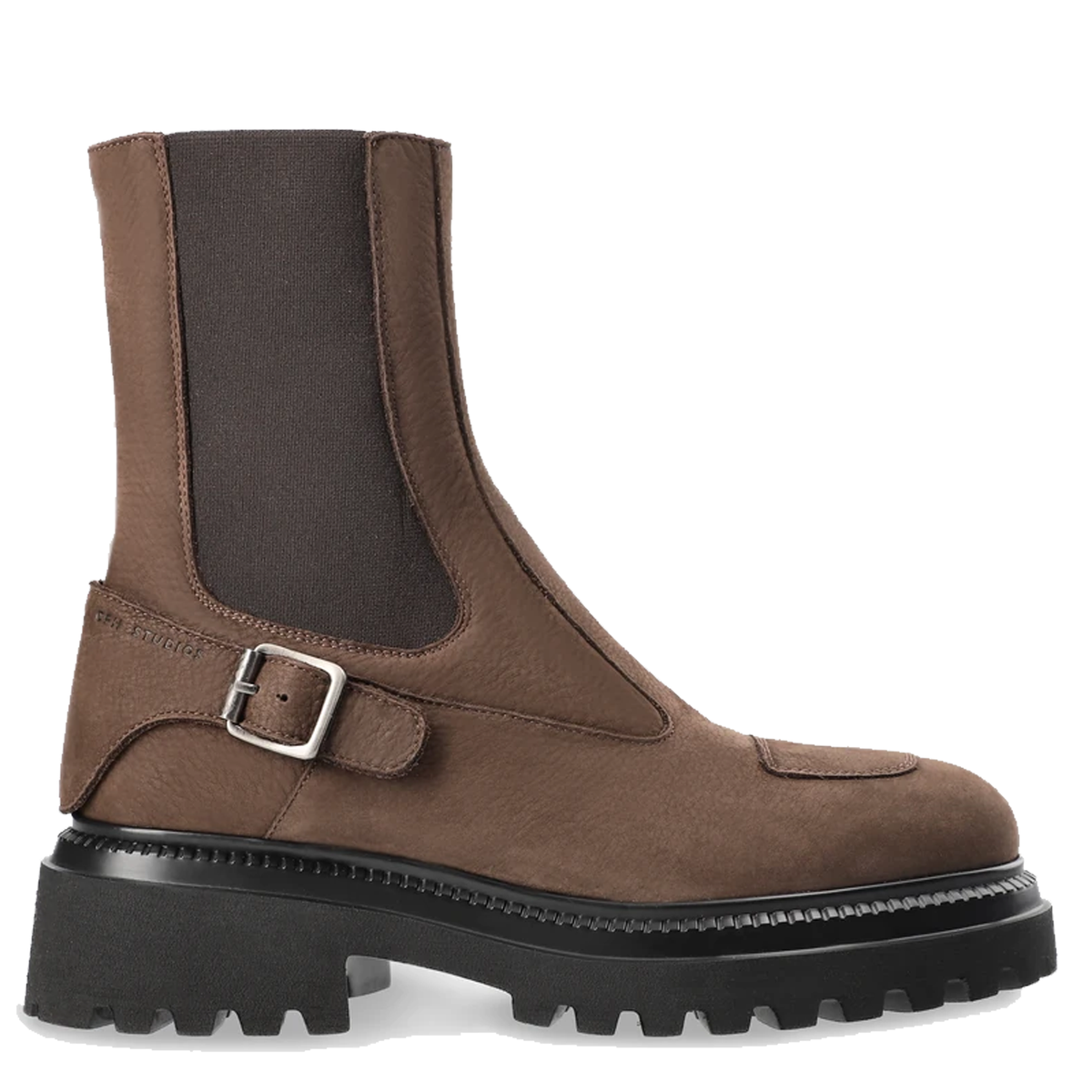 COPENHAGEN Boots aus Leder - Nabuc Chocolate