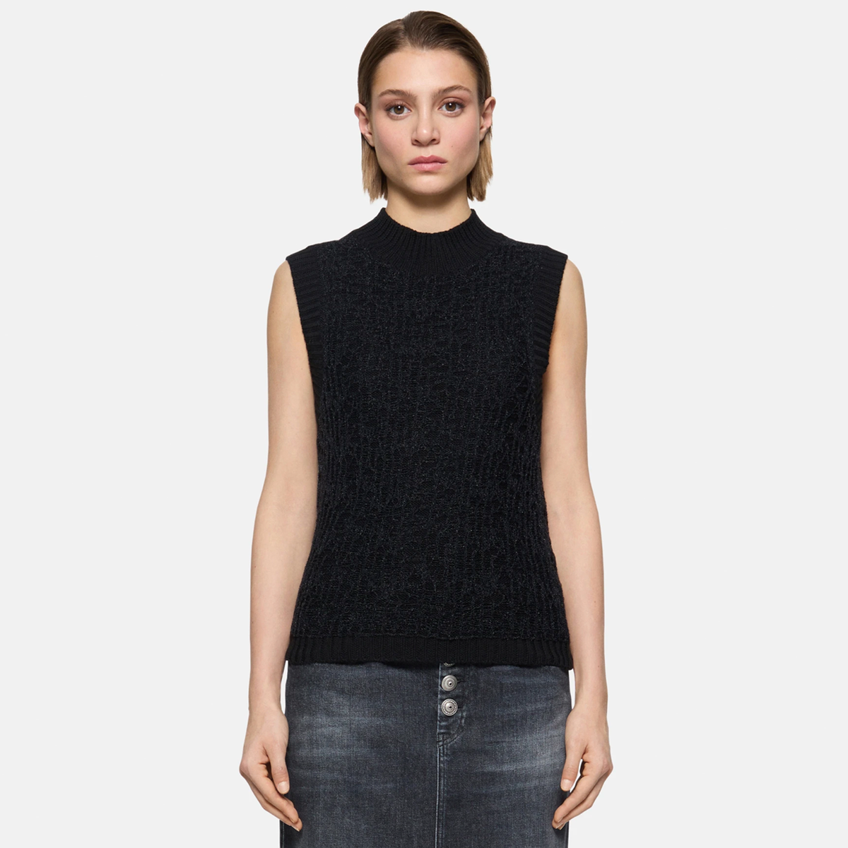 dondup-damen-pullunder-stricktop-smanicato-schwarz-black-dt355-999-2