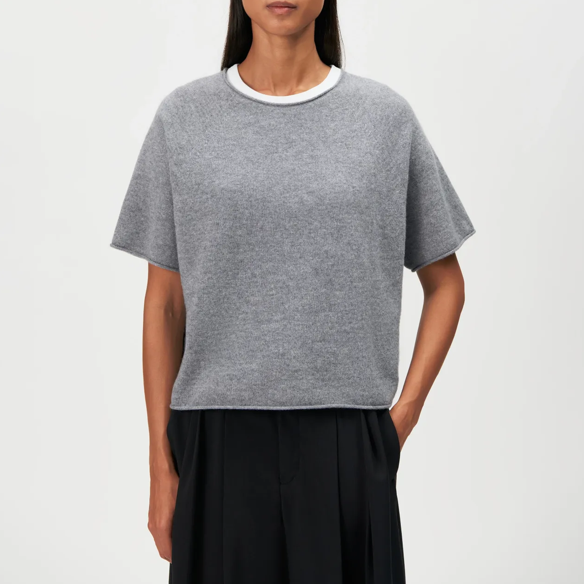 DRYKORN Strickshirt MOENY aus Kaschmir - Rainy Day