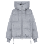 DUNO Daunenjacke HEKA mit Kapuze - Grau