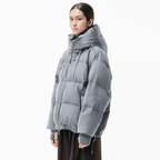 DUNO Daunenjacke HEKA mit Kapuze - Grau