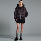 DUNO Daunenjacke HEKA mit Kapuze - Braun