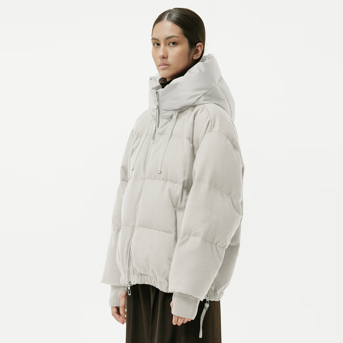 DUNO Daunenjacke HEKA mit Kapuze - Beige