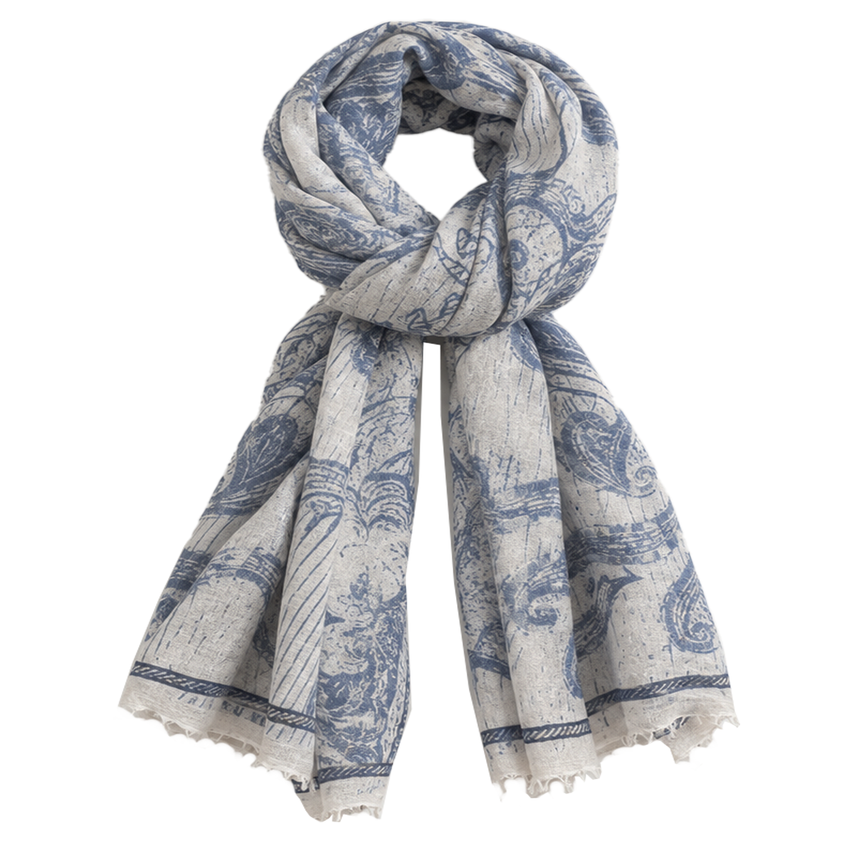 FRIENDLY HUNTING Tuch CRUSOE aus Kaschmir - Blau