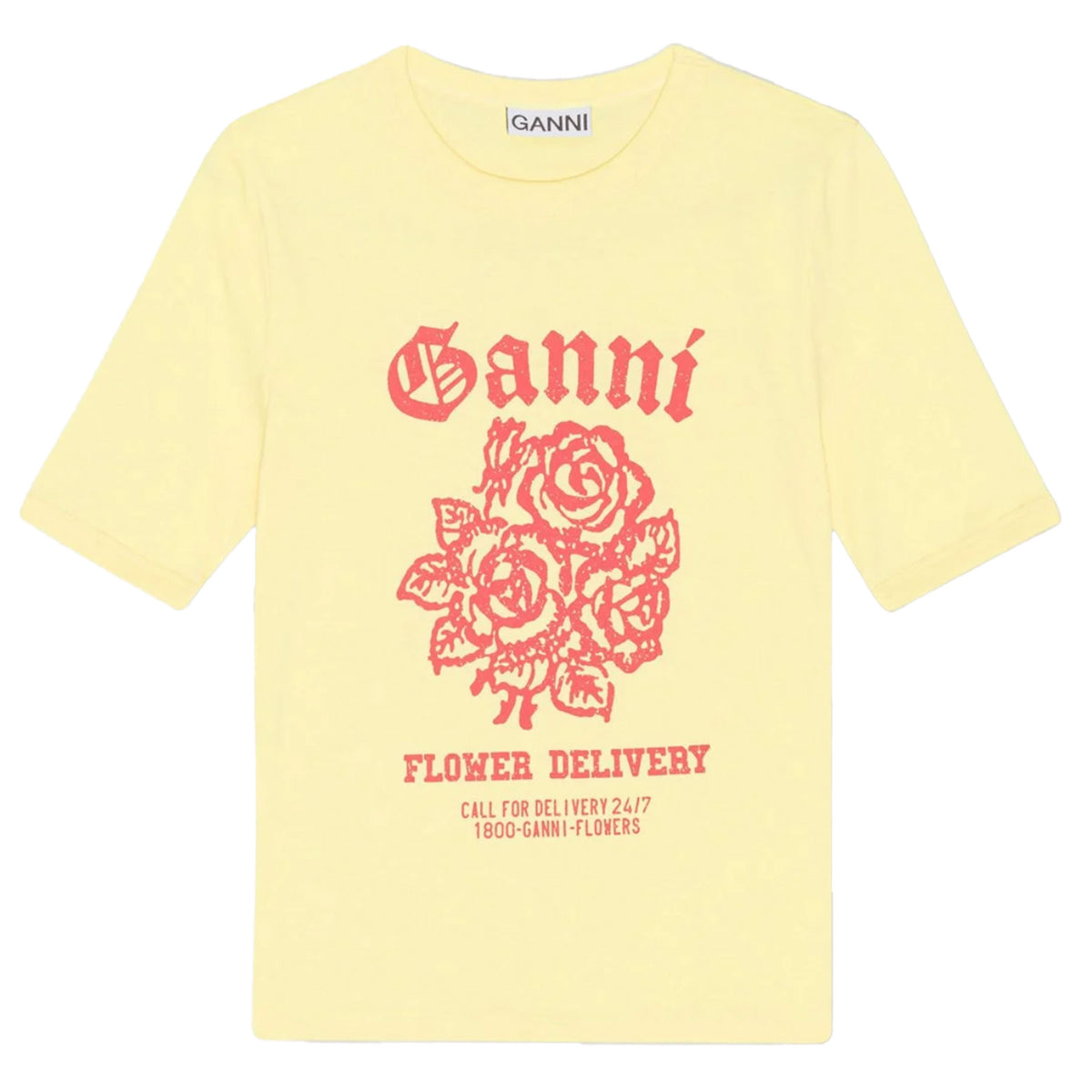 ganni-damen-t-shirt-print-gelb-yellow-cream-t3631-768-1