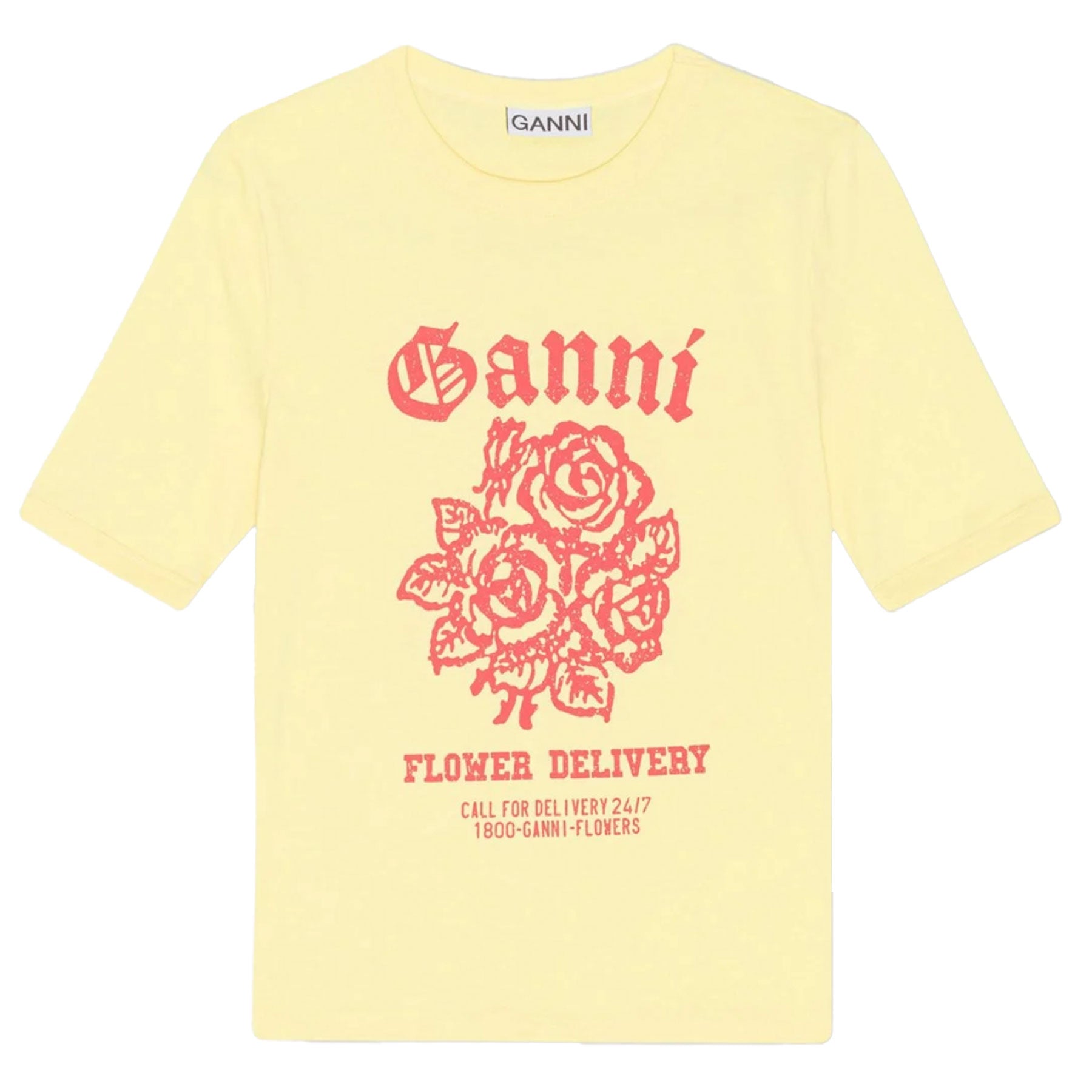 ganni-damen-t-shirt-print-gelb-yellow-cream-t3631-768-1