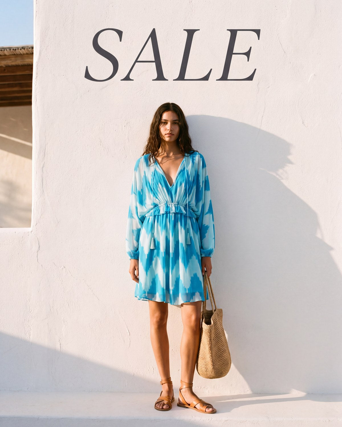 SALE bei HENNE Fashion – Model im Kleid WALK ME TO THE BEACH von Dorothee Schumacher