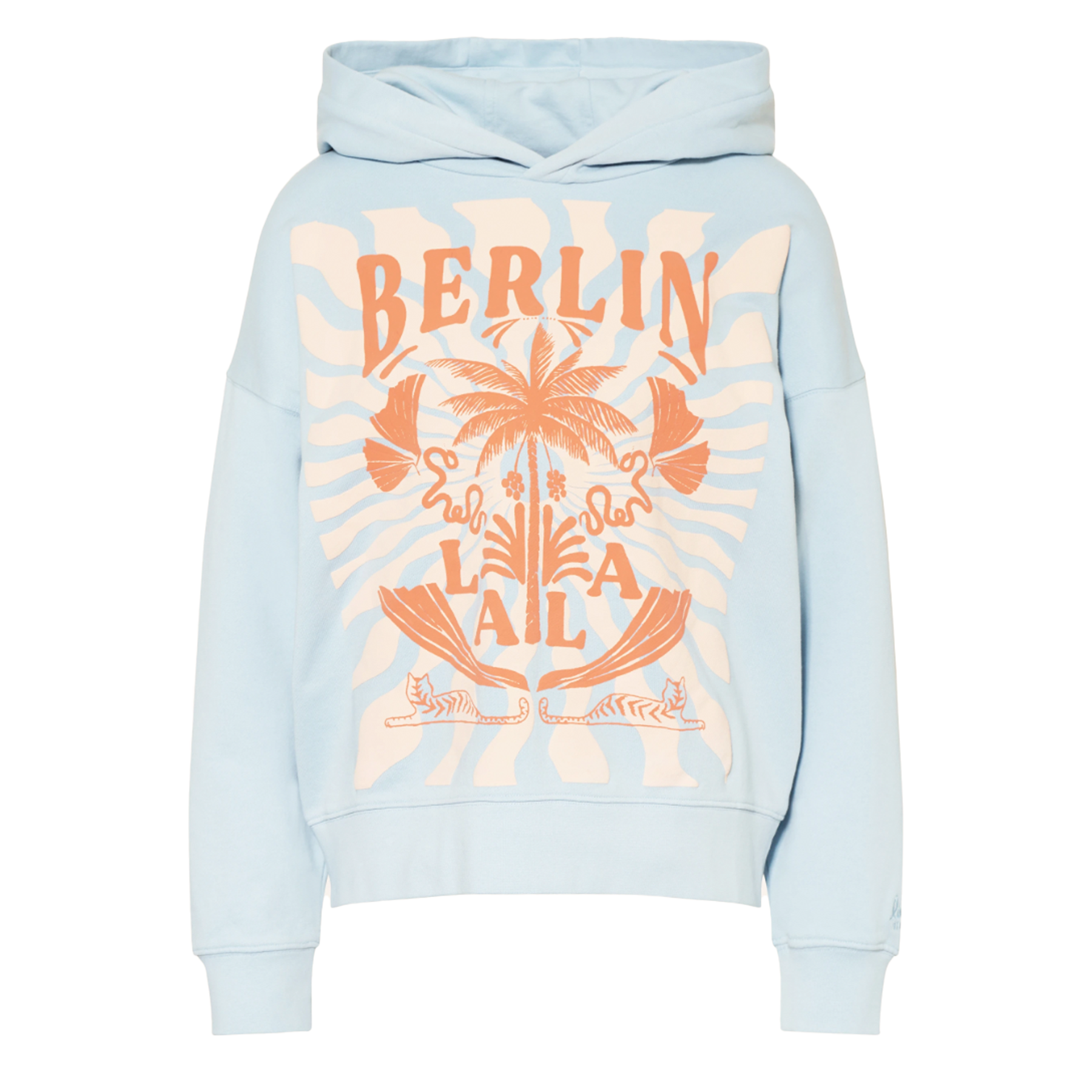 lala-berlin-damen-hoodie-kapuzenpullover-irina-blau-sunset-palm-cashmere-blue-1008-25464-01