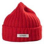 LE BONNET Mütze LOGO aus Wolle - Rot – Foto 1