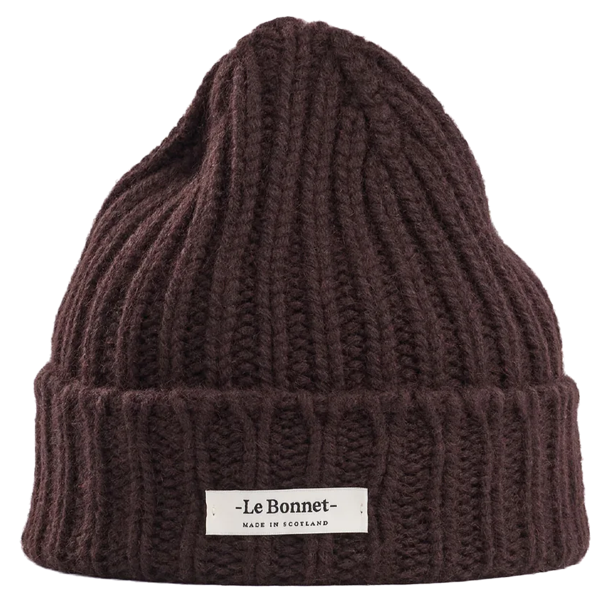 LE BONNET Mütze LOGO aus Wolle - Braun