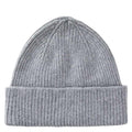 LE BONNET Strickmütze aus Wolle in Grau - Vorderansicht