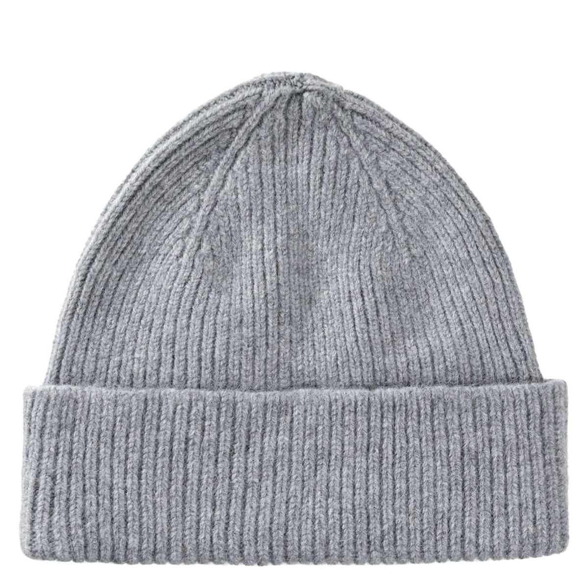 LE BONNET Strickmütze aus Wolle in Grau - Vorderansicht