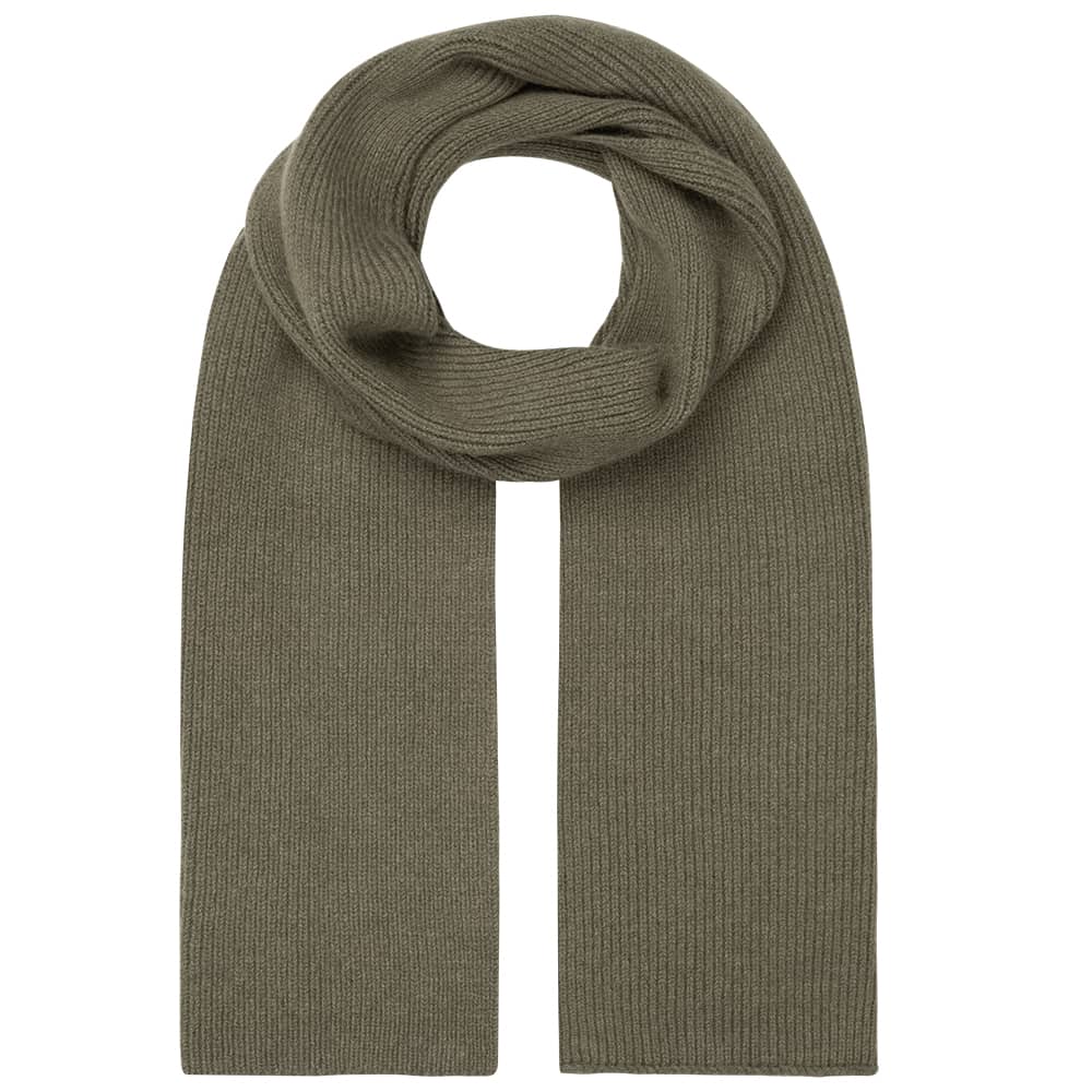 LE BONNET Strickschal aus Wolle - Grau-Oliv