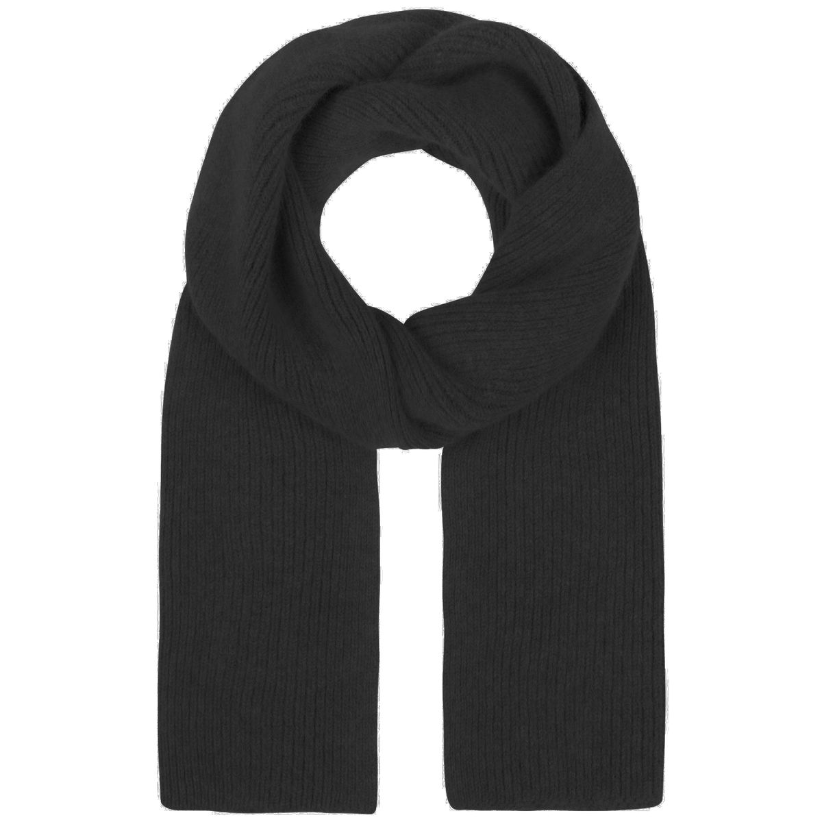 LE BONNET Strickschal aus Wolle - Schwarz