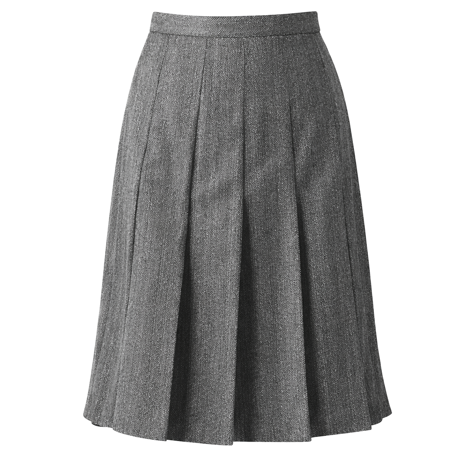MAX MARA STUDIO Flanellrock PETER aus Wolle Damen in Grau - Vorderansicht