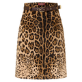 MAX MARA STUDIO Trapez-Rock FALANGE aus Baumwolle - Braun