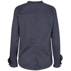 MOS MOSH Bluse MATTIE mit Baumwolle Damen in Navy - Rückansicht