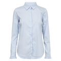 MOS MOSH Bluse MATTIE FLIP STRIPE mit Baumwolle Damen in Blau - Vorderansicht