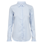 MOS MOSH Bluse MATTIE FLIP STRIPE mit Baumwolle Damen in Blau - Vorderansicht
