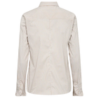 MOS MOSH Bluse MATTIE FLIP STRIPE mit Baumwolle Damen in Beige - Rückansicht