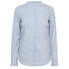 MOS MOSH Bluse MATTIE STRIPE mit Baumwolle - Blau