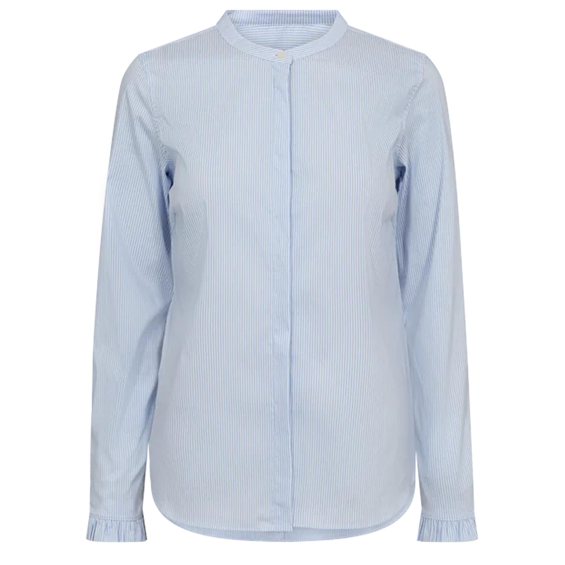 MOS MOSH Bluse MATTIE STRIPE mit Baumwolle - Blau