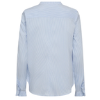 MOS MOSH Bluse MATTIE STRIPE mit Baumwolle - Blau