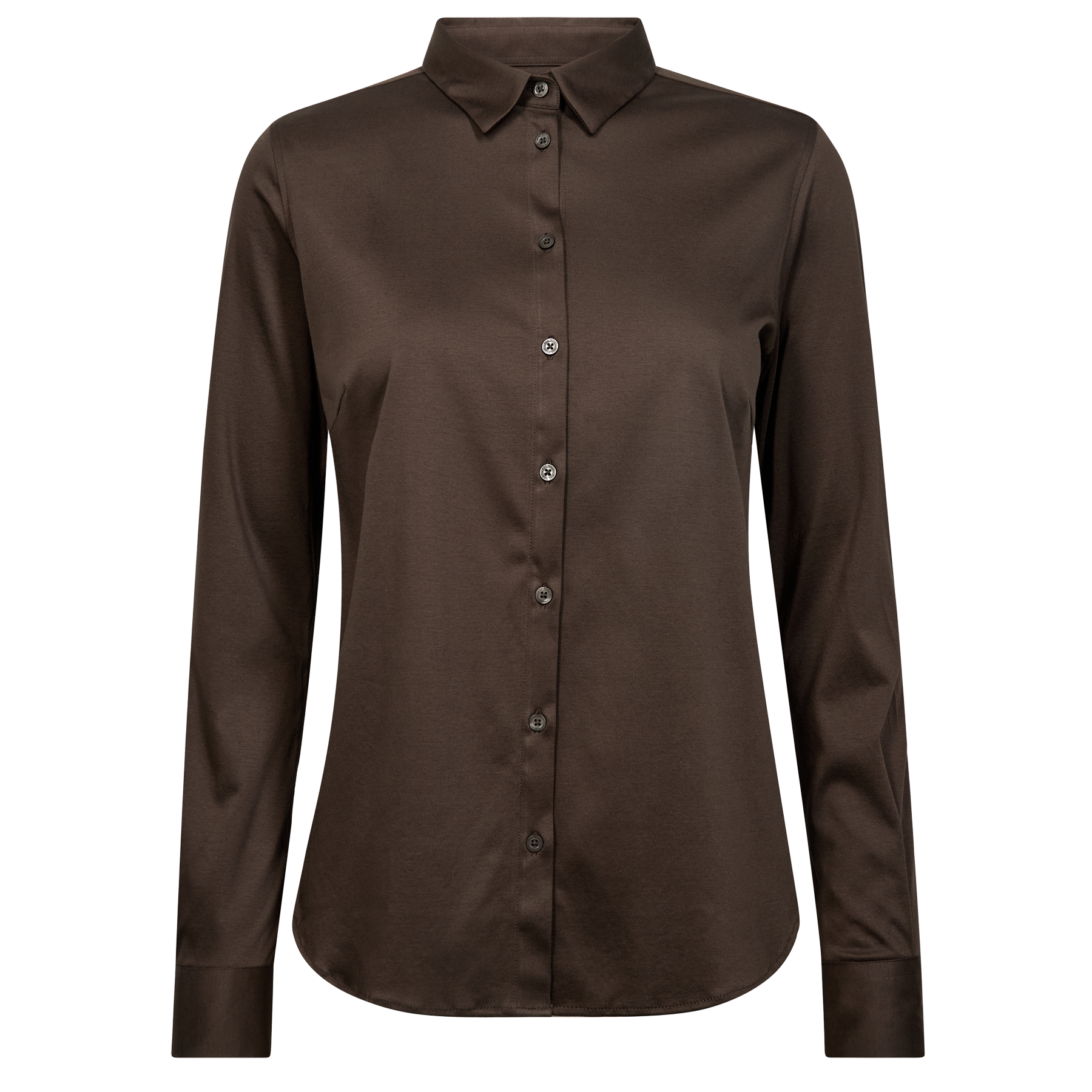 MOS MOSH Bluse TINA aus Baumwolle - Braun