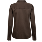 MOS MOSH Bluse TINA aus Baumwolle - Braun