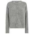 MOS MOSH Strickjacke ALMINE mit Alpaka - Grau – Foto 1