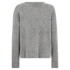 MOS MOSH Strickjacke ALMINE mit Alpaka - Grau – Foto 2