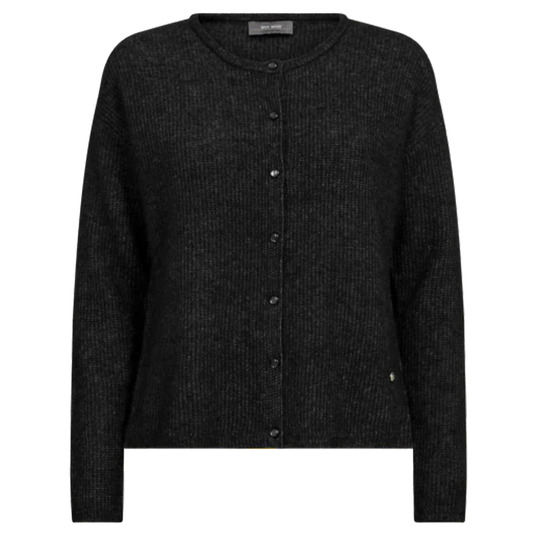 MOS MOSH Strickjacke ALMINE mit Alpaka - Schwarz – Foto 1