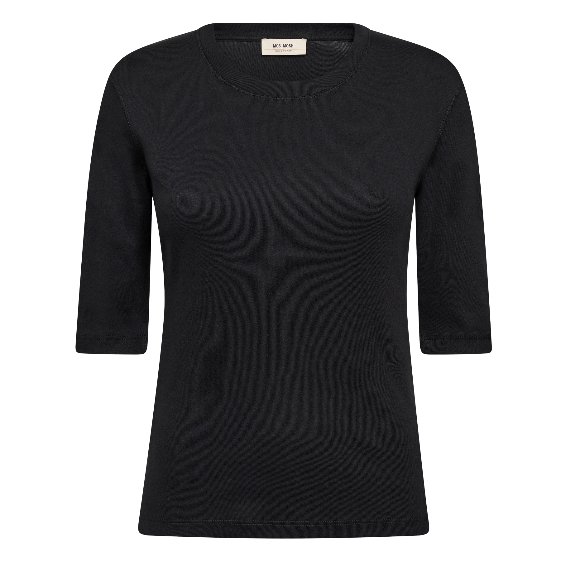 MOS MOSH Shirt MALI mit Modal Damen in Schwarz - Vorderansicht
