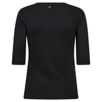 MOS MOSH Shirt MALI mit Modal Damen in Schwarz - Rückansicht