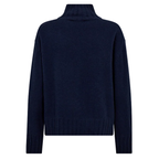 MOS MOSH Rollkragenpullover AIMA mit Kaschmir Damen in Blau - Rückansicht