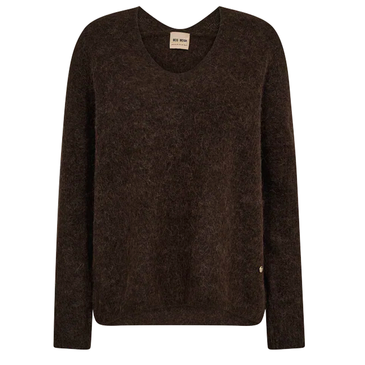 MOS MOSH Pullover THORA mit Alpaka - Braun – Foto 1
