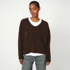 MOS MOSH Pullover THORA mit Alpaka - Braun – Foto 3