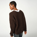 MOS MOSH Pullover THORA mit Alpaka - Braun – Foto 4