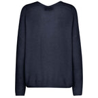 MOS MOSH Pullover THORA mit Alpaka Damen in Blau - Rückansicht