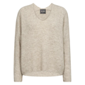 MOS MOSH Pullover THORA mit Alpaka Damen in Grau - Vorderansicht