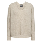 MOS MOSH Pullover THORA mit Alpaka Damen in Grau - Vorderansicht